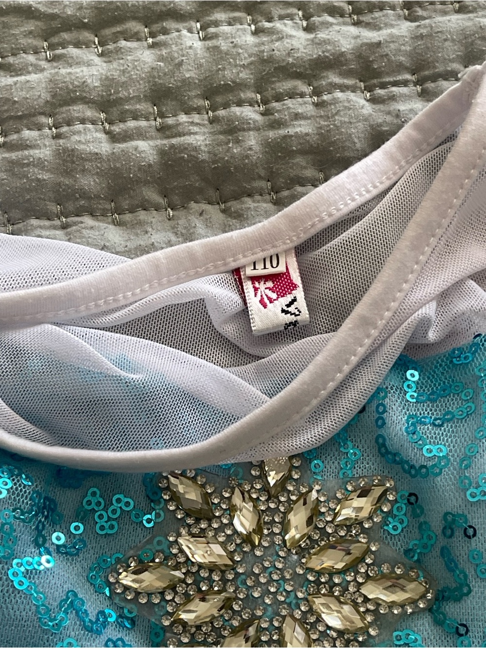 Blue Elsa Frozen Princess Costume Dress Size 4/5 - Picture 2 of 4